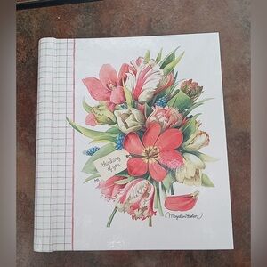 Vtg Hallmark Marjolein Bastin Nature's Sketchbook Greeting Card Organizer Binder